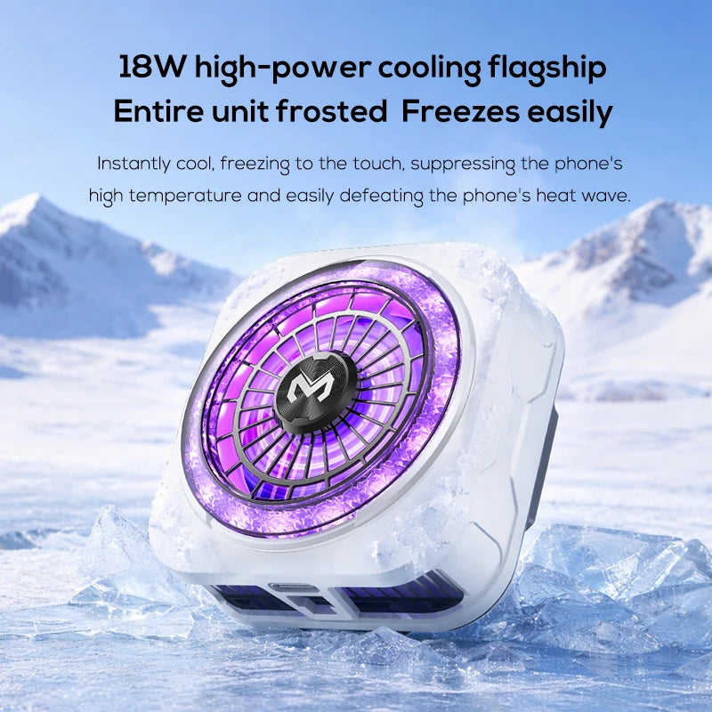 MEMO CX21 Phone Cooler 9V/2A Semiconductor Cooling Fan Radiator Silent Magnetic