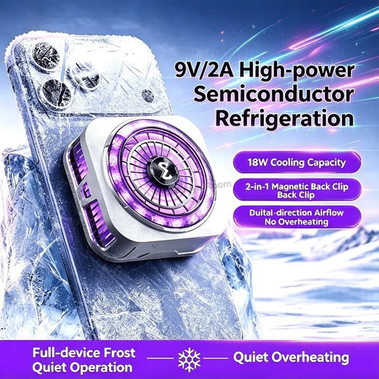 MEMO CX21 Phone Cooler 9V/2A Semiconductor Cooling Fan Radiator Silent Magnetic